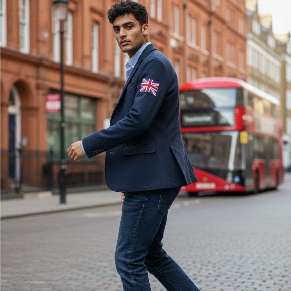 Vintage Desigual Dark Blue Sport Coat